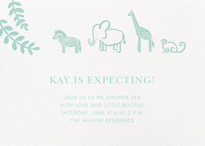 Form a Line - First Birthday Invitation by Linda and Harriett