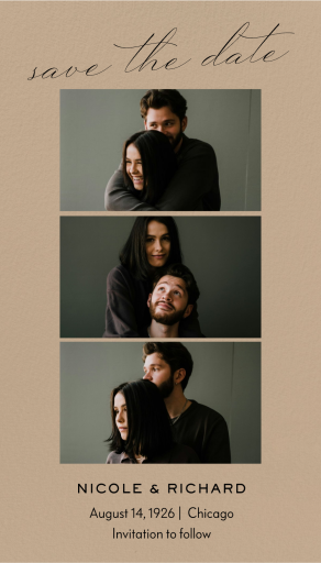 Photo Strip Save The Date
