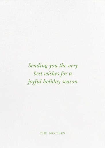 Fir Frame - Holiday Card by Paperless Post - Back