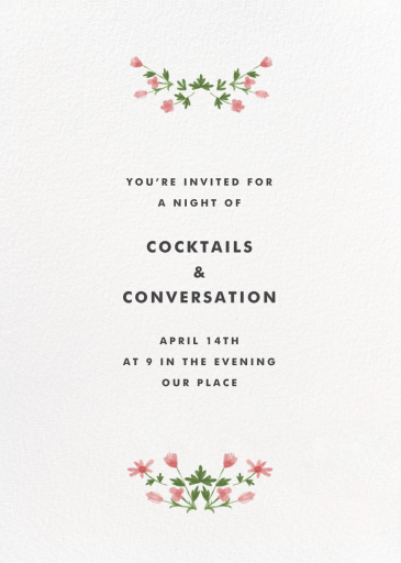 Floral Border - Tall by Paperless Post