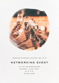 Painted Circle (Photo) - Networking Event Invitation by Paperless Post