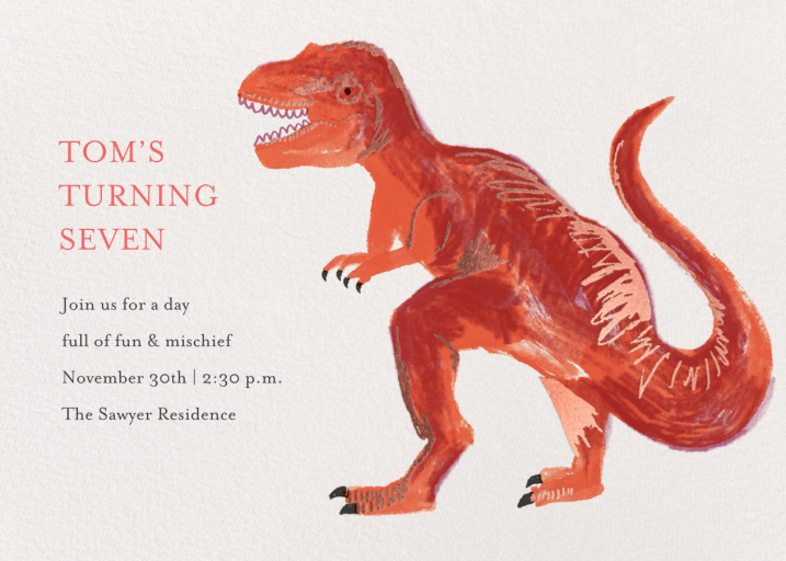 Tyrannosaurus by Meri Meri