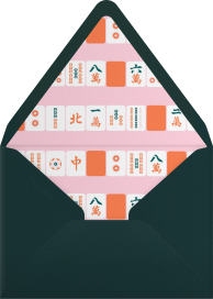 Mahjong Martini - Paperless Post Envelope