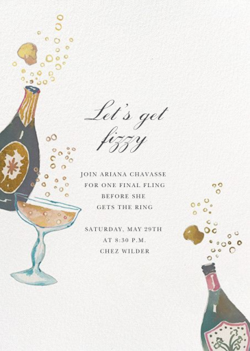 Busy Gettin' Fizzy - Bachelorette Party Invitation by Happy Menocal