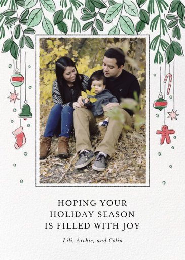 Jolly Greenery - Holiday Card by Paperless Post