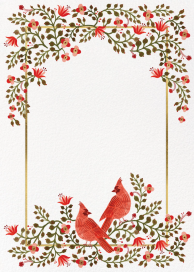Cardinal Duo Frame - Holiday Card by Rifle Paper Co.