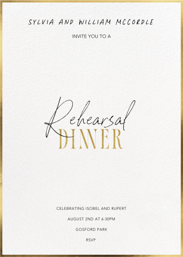 Love Engaged - Rehearsal Dinner Invitation by Paperless Post