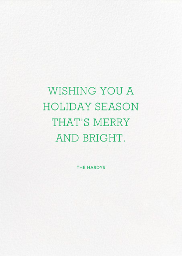 Around the World - Holiday Card by Jonathan Adler - Back