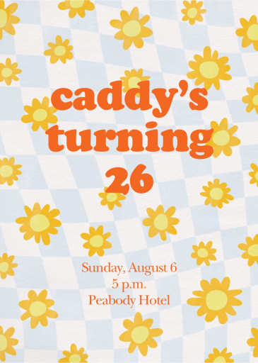 Groovy Checkers - Birthday Invitation by Paperless Post