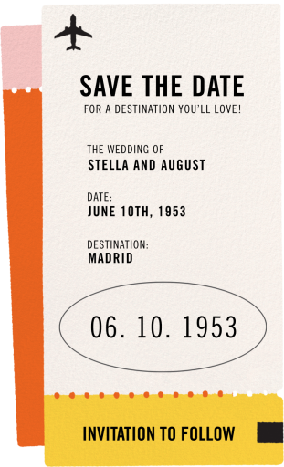 Destination Love - Save the Date by Paperless Post