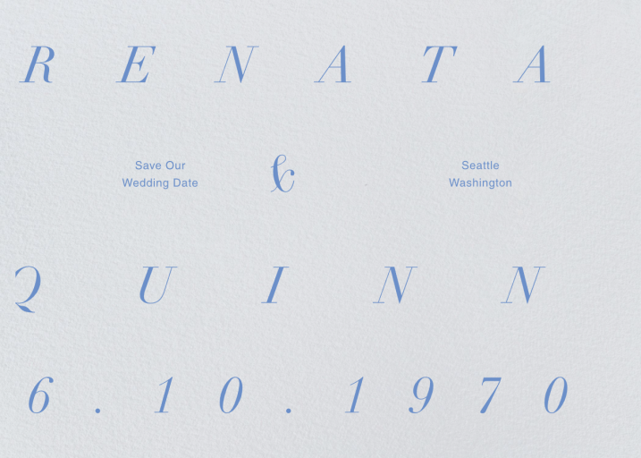 Blank Spaces - Save the Date by Goods Gang