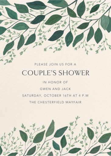 Painted Leaves - Invitation by Paperless Post