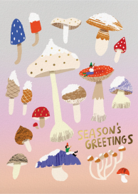 Snow Caps - Christmas Card by Carolyn Suzuki Studio