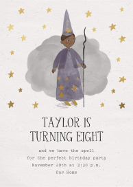 Magic Spell - Birthday Invitation by Merrilee Liddiard