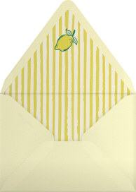 Umschlag für Hochzeitseinladungen „Lemon Botanical“