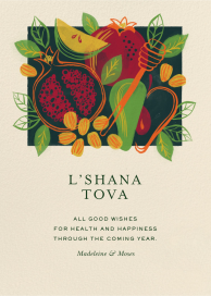 Vibrant Spread - Rosh Hashanah Card by Paperless Post
