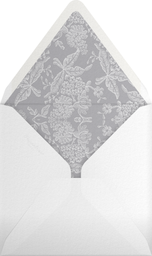 Hydrangea Lace I Save The Date - Oscar de la Renta Envelope