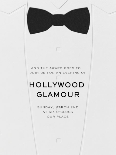 White Tuxedo - Invitation by Paperless Post