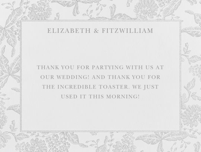 Hydrangea Lace II Thank You by Oscar de la Renta