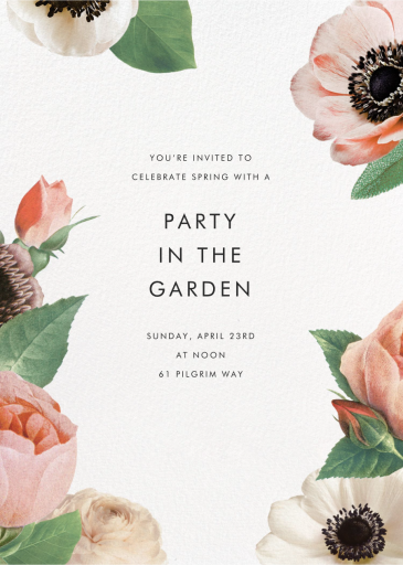 Floral Collage - Business Event Invitation by kate spade new york
