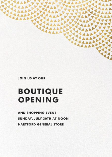 Savoy (Square) - Launch Party Invitation by Paperless Post