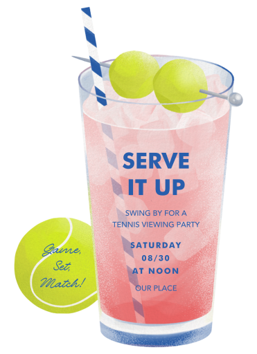 Game, Set, Sip - Invitation by Paperless Post
