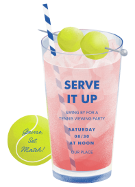 Game, Set, Sip by Paperless Post