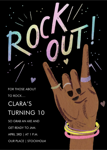 Let’s Rock - Birthday Card by Rifle Paper Co.