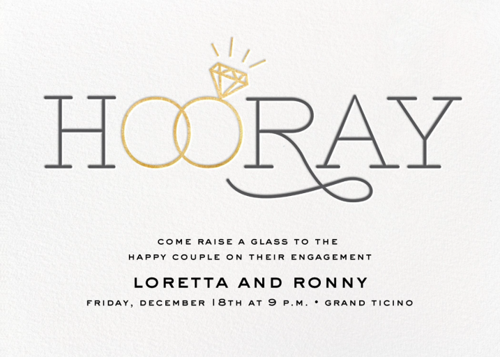 With this Ring - Engagement Party Invitation by Cheree Berry Paper & Design