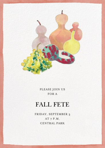 Gourd Company - Fall Party Invitation by Happy Menocal