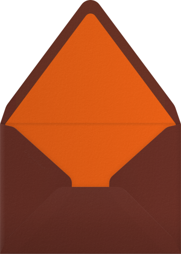 Disco Turkey Friendsgiving Invitation Envelope