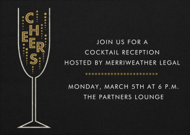 Cheers - Cocktail Party Invitation by Paperless Post