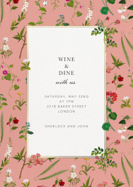 Wildflower Cuttings - Spring Party Invitation by Oscar de la Renta