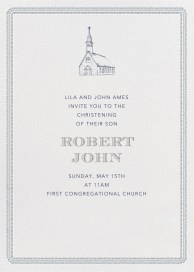 Dashwood Tall - Baptism & Christening Invitation by Paperless Post