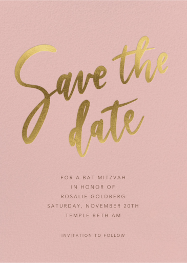 Bold Brushstroke - Save the Date by Sugar Paper