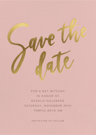 Bold Brushstroke - Save the Date by Sugar Paper