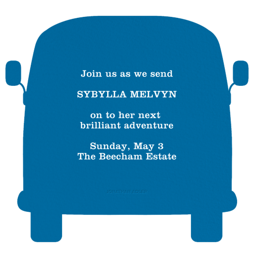 Bus 4 Love - Party Invitation by Jonathan Adler - Back