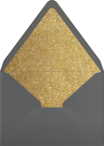 Glitter Moon New Year Invitation Envelope