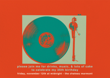 Vinyl - Birthday Invitation by Paperless Post