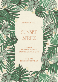 Jungle Canopy - Summer Party Invitation by Jungalow