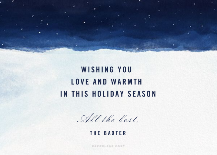 Lifted Spirits - Christmas Card by Paperless Post - Back