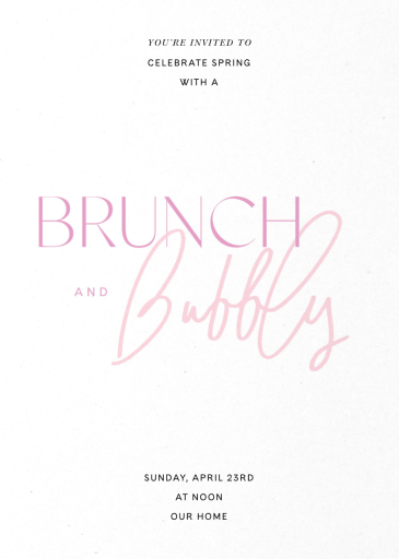 Shades of Pink - Brunch Invitation by Paperless Post