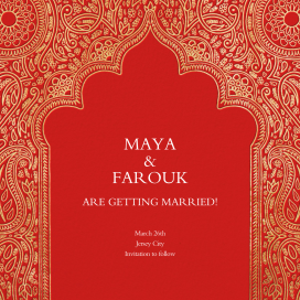 Dvaar (Save the Date) by Paperless Post