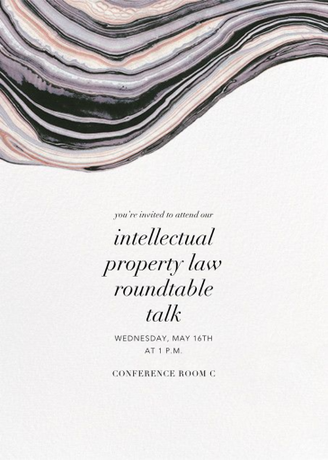 Marbleized (Invitation) by Kelly Wearstler