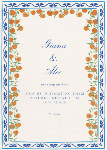 Mediterranean Views - Bridal Shower Invitation by Ten Story Stationery
