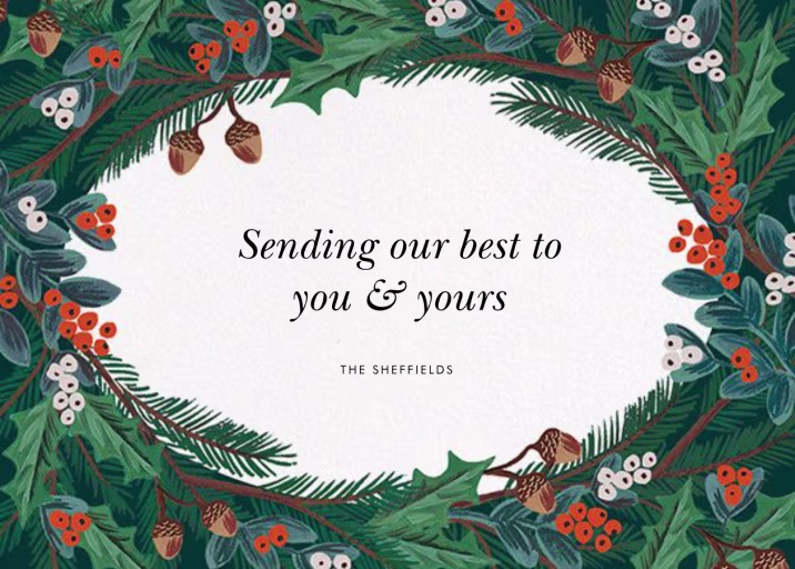 Winter Foliage - New Year's Card by Rifle Paper Co.