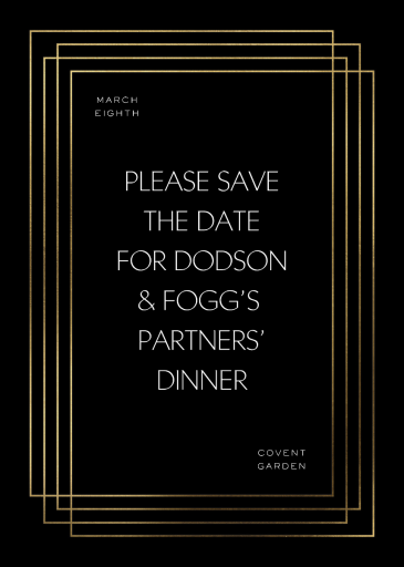 Linear - Business Dinner Invitation by Paperless Post