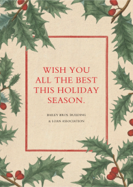 Winterberry Holly - Business Holiday Card by John Derian