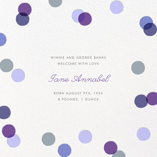 Carnaby (Photo) - Birth Announcement by Paperless Post - Back