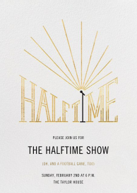 The Halftime Show by Paperless Post